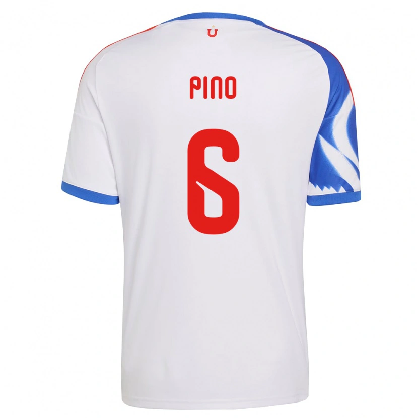 Danxen Femme Maillot Gisela Pino #6 Blanc Bleu Marine Tenues Extérieur 2026/27 T-Shirt