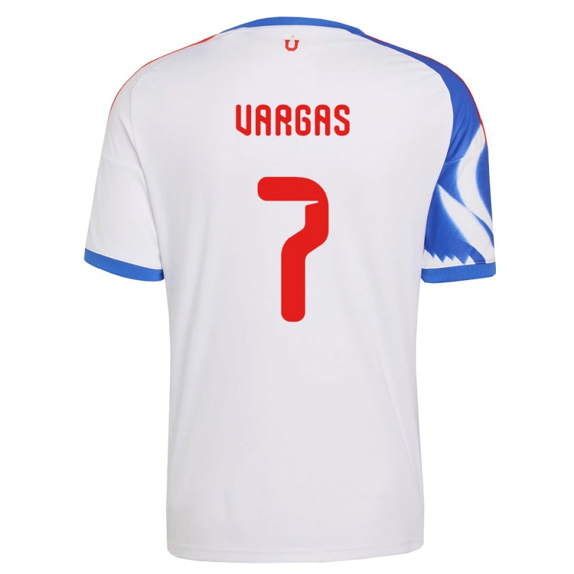Danxen Femme Maillot Jeisson Vargas #7 Blanc Bleu Marine Tenues Extérieur 2026/27 T-Shirt