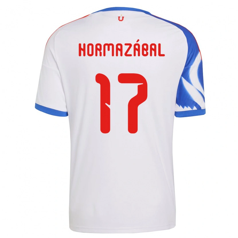 Danxen Femme Maillot Fabián Hormazábal #17 Blanc Bleu Marine Tenues Extérieur 2026/27 T-Shirt