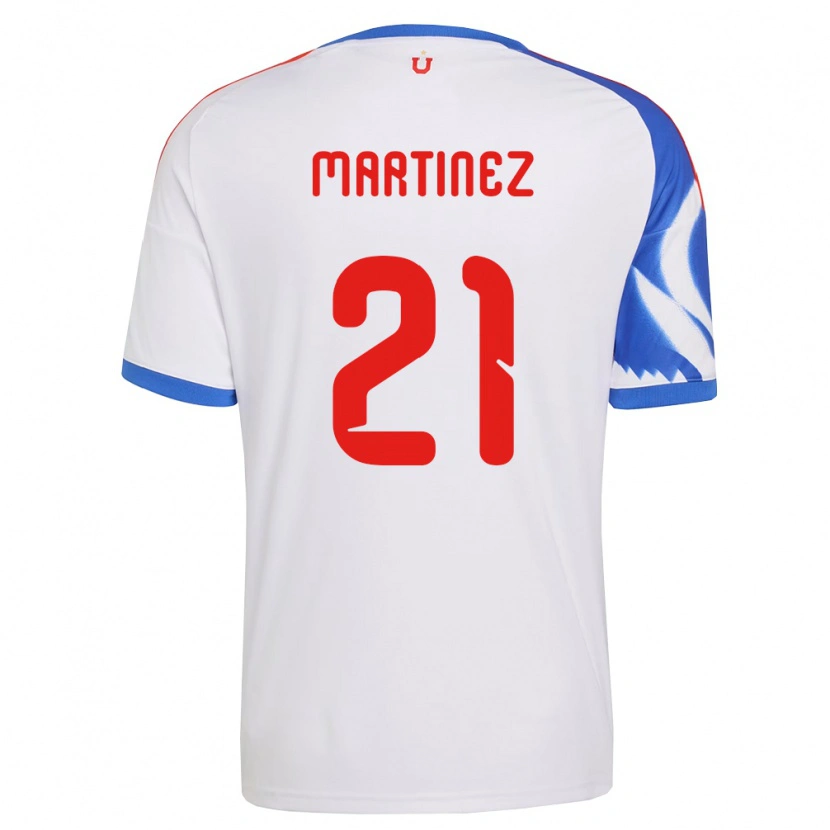 Danxen Femme Maillot Maria Martínez #21 Blanc Bleu Marine Tenues Extérieur 2026/27 T-Shirt
