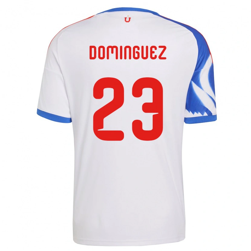 Danxen Femme Maillot Nery Dominguez #23 Blanc Bleu Marine Tenues Extérieur 2026/27 T-Shirt