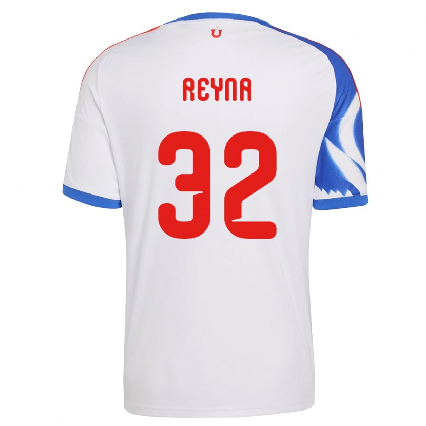 Danxen Femme Maillot Gonzalo Reyna #32 Blanc Bleu Marine Tenues Extérieur 2026/27 T-Shirt