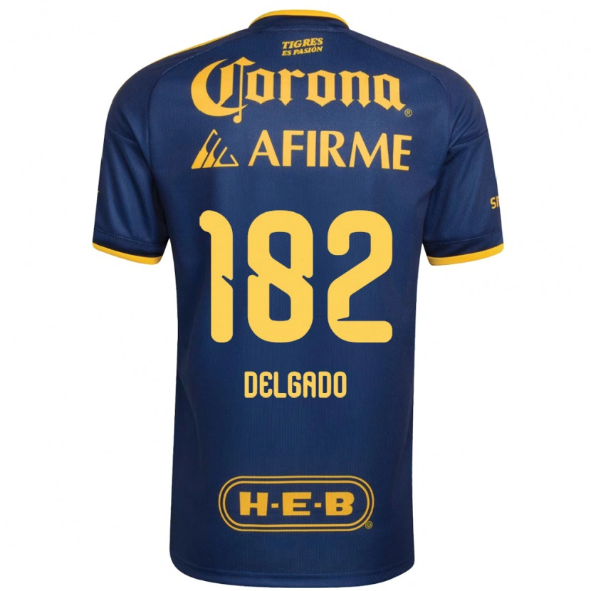 Danxen Femme Maillot Arturo Delgado #182 Bleu Royal Jaune Tenues Extérieur 2026/27 T-Shirt