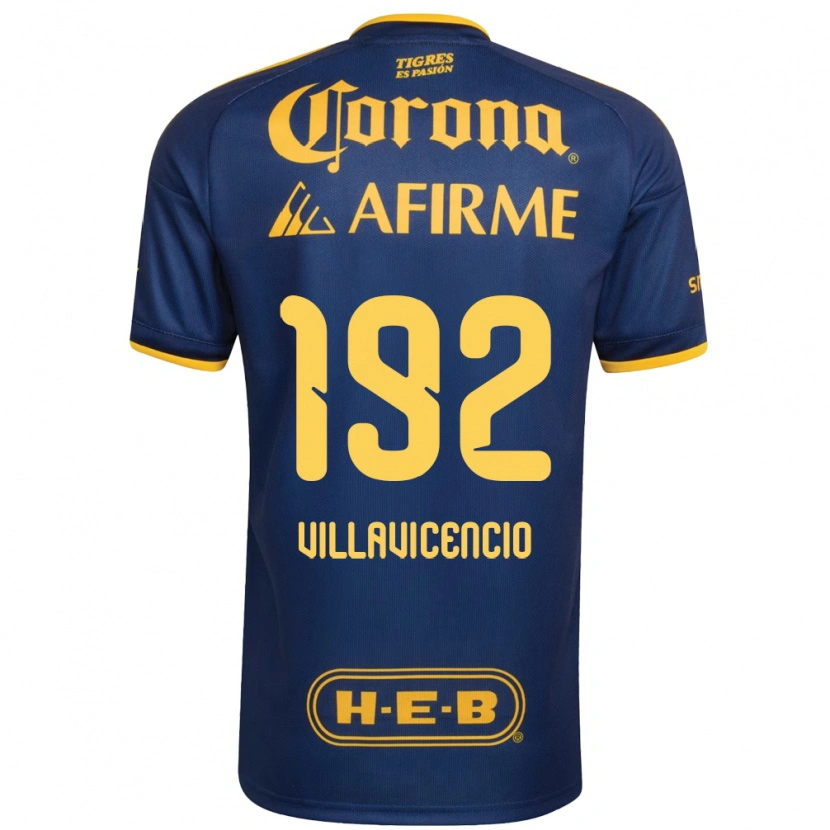 Danxen Femme Maillot Edgar Villavicencio #192 Bleu Royal Jaune Tenues Extérieur 2026/27 T-Shirt