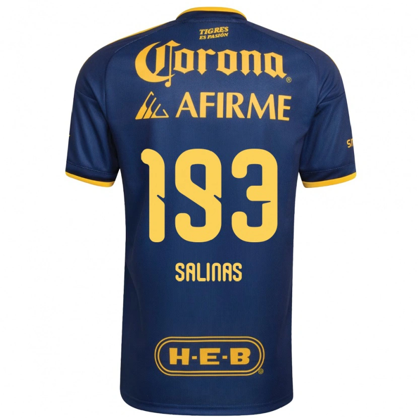 Danxen Femme Maillot Marcelo Salinas #193 Bleu Royal Jaune Tenues Extérieur 2026/27 T-Shirt