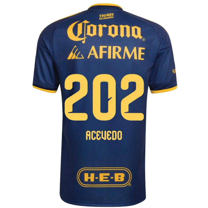 Danxen Femme Maillot José Acevedo #202 Bleu Royal Jaune Tenues Extérieur 2026/27 T-Shirt