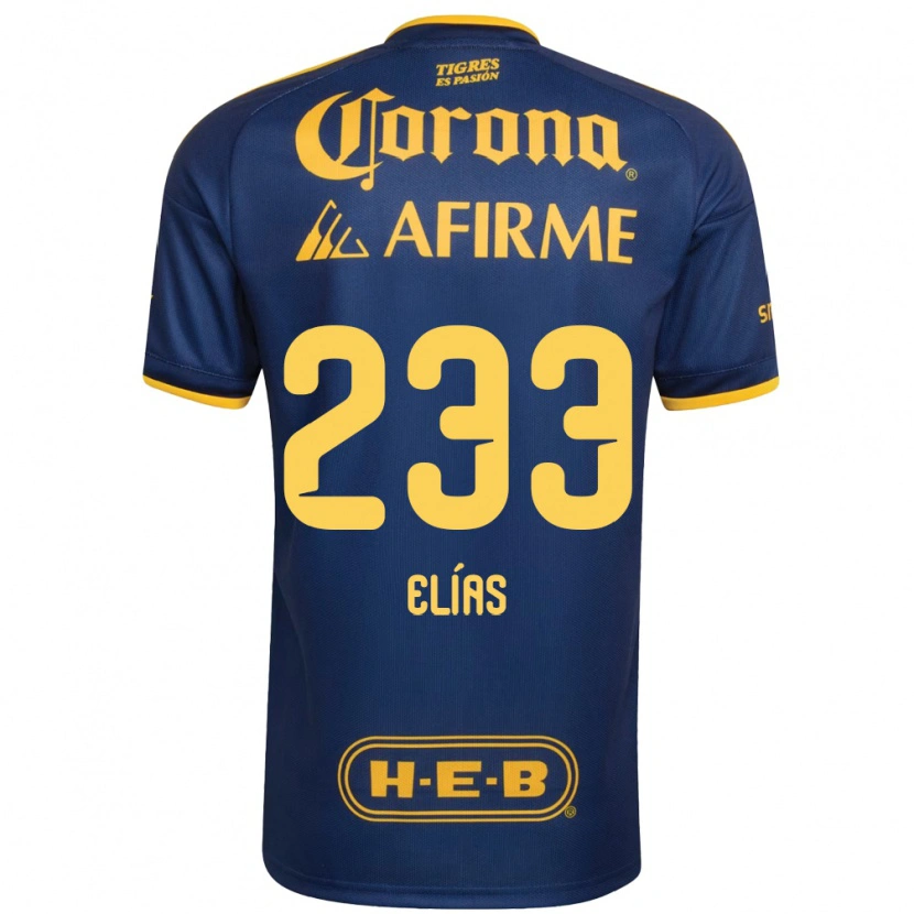 Danxen Femme Maillot Bruno Elías #233 Bleu Royal Jaune Tenues Extérieur 2026/27 T-Shirt