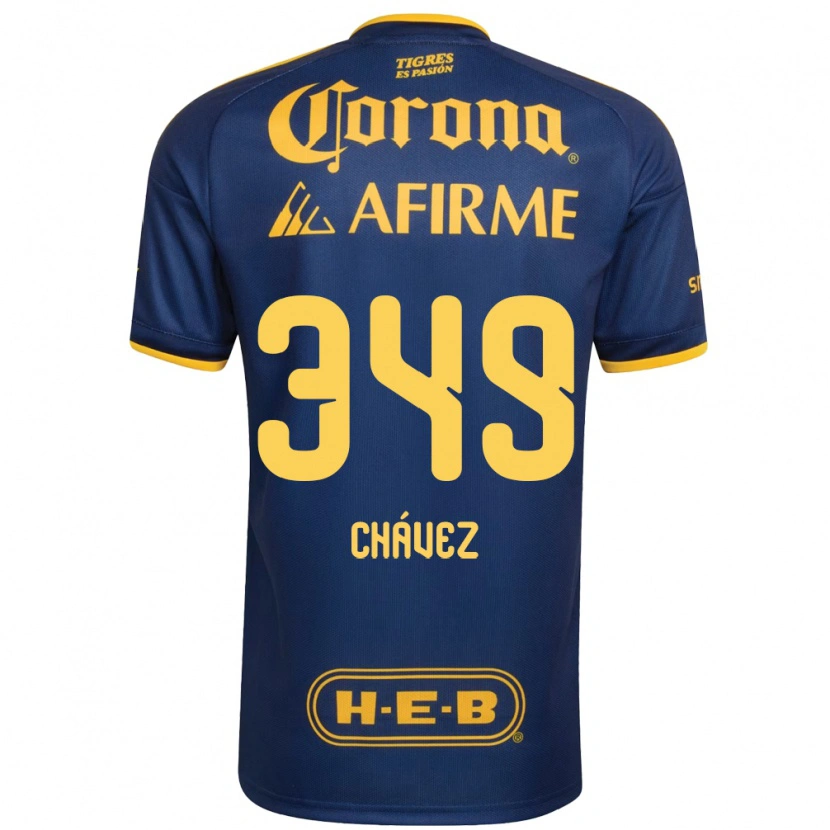 Danxen Femme Maillot Jorge Chávez #349 Bleu Royal Jaune Tenues Extérieur 2026/27 T-Shirt