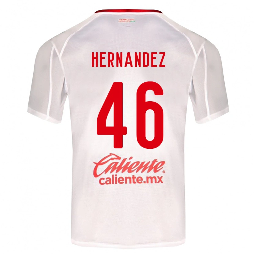 Danxen Femme Maillot Carlos Hernández #46 Blanc Vert Rouge Tenues Extérieur 2026/27 T-Shirt