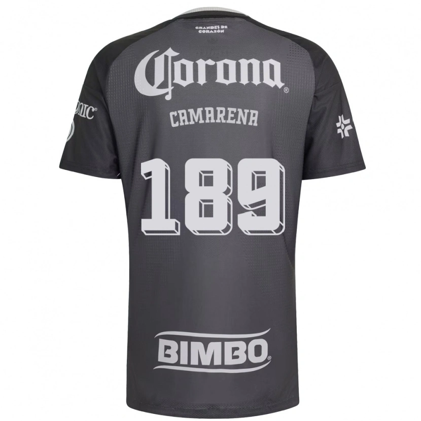 Danxen Femme Maillot Luis Camarena #189 Gris Blanc Noir Tenues Extérieur 2026/27 T-Shirt