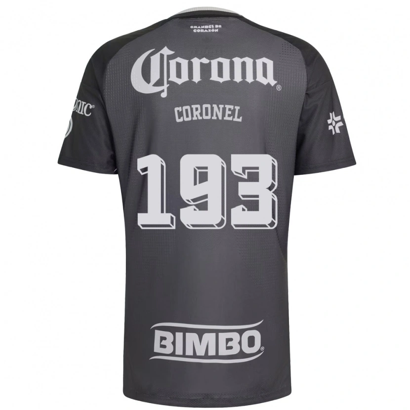 Danxen Femme Maillot Ángel Coronel #193 Gris Blanc Noir Tenues Extérieur 2026/27 T-Shirt