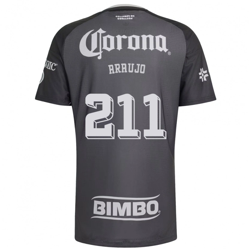Danxen Femme Maillot Andrés Araujo #211 Gris Blanc Noir Tenues Extérieur 2026/27 T-Shirt