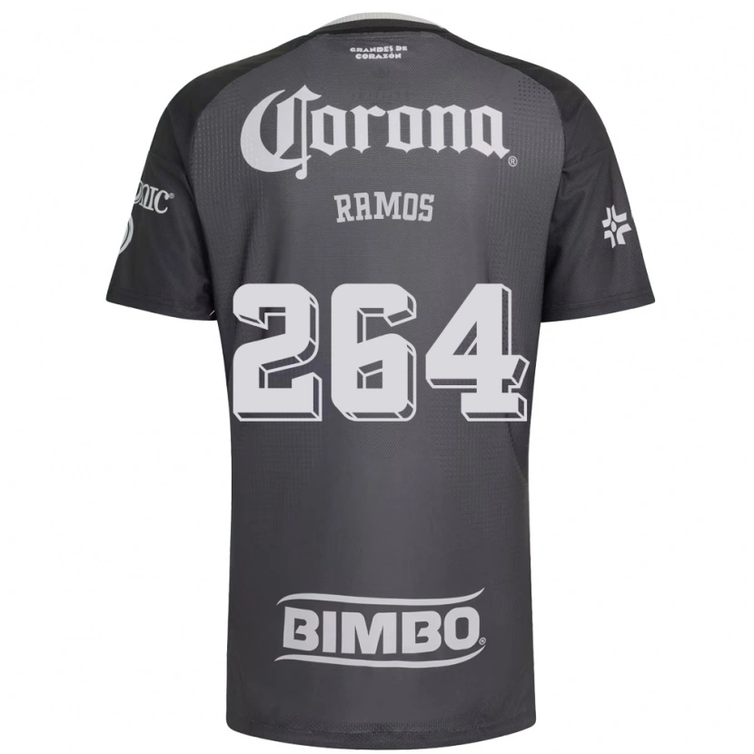 Danxen Femme Maillot Bryan Ramos #264 Gris Blanc Noir Tenues Extérieur 2026/27 T-Shirt