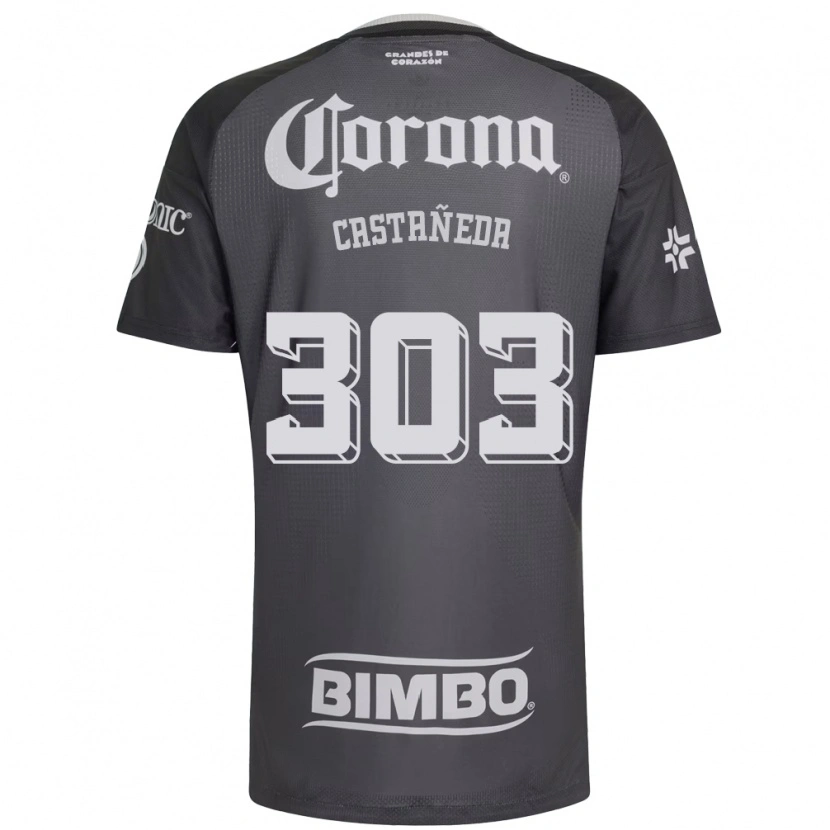 Danxen Femme Maillot Luis Castañeda #303 Gris Blanc Noir Tenues Extérieur 2026/27 T-Shirt