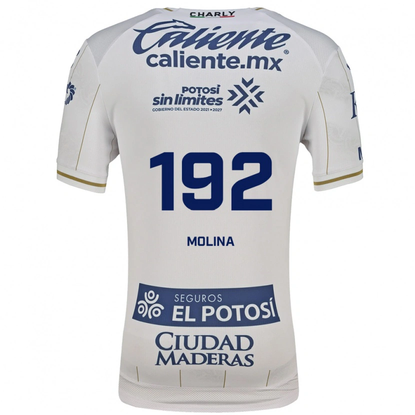 Danxen Femme Maillot Yoshimar Molina #192 Blanc Bleu Tenues Extérieur 2026/27 T-Shirt