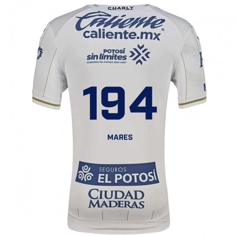 Danxen Femme Maillot Cristian Mares #194 Blanc Bleu Tenues Extérieur 2026/27 T-Shirt