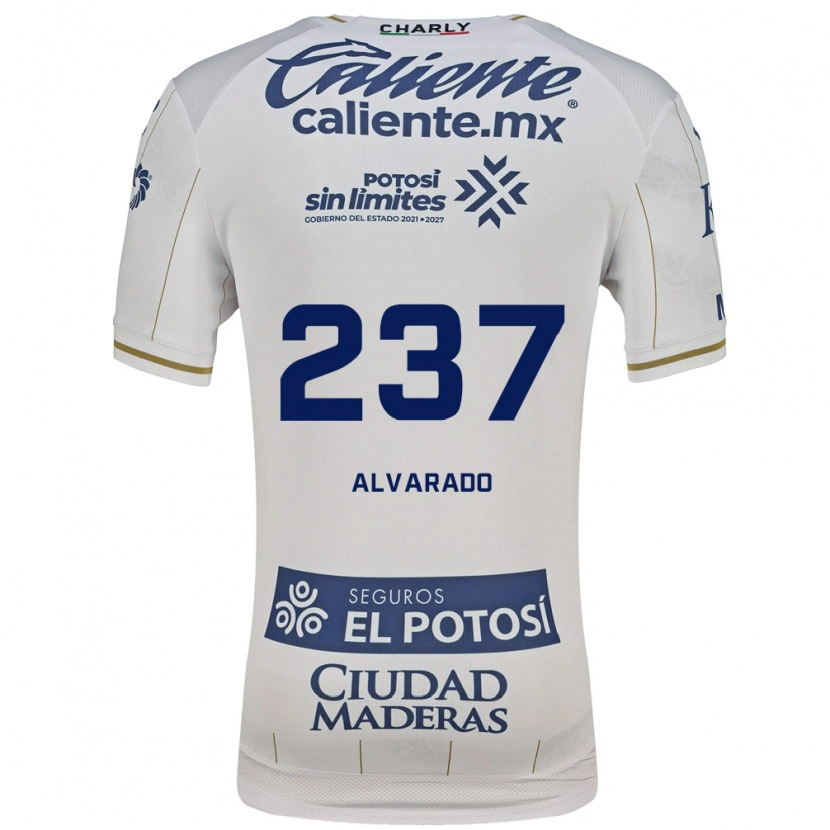 Danxen Femme Maillot Luis Alvarado #237 Blanc Bleu Tenues Extérieur 2026/27 T-Shirt