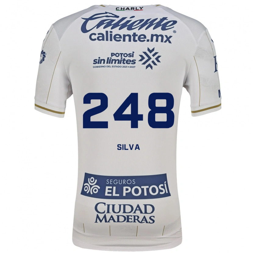 Danxen Femme Maillot Joaquín Silva #248 Blanc Bleu Tenues Extérieur 2026/27 T-Shirt