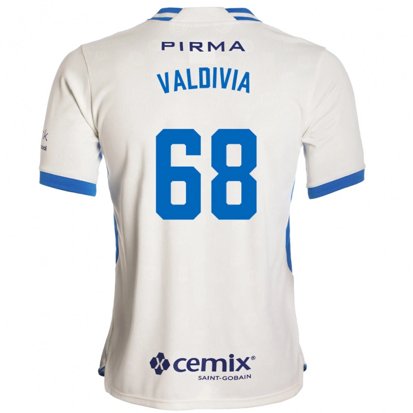 Danxen Femme Maillot Christian Valdivia #68 Blanc Bleu Rouge Tenues Extérieur 2026/27 T-Shirt