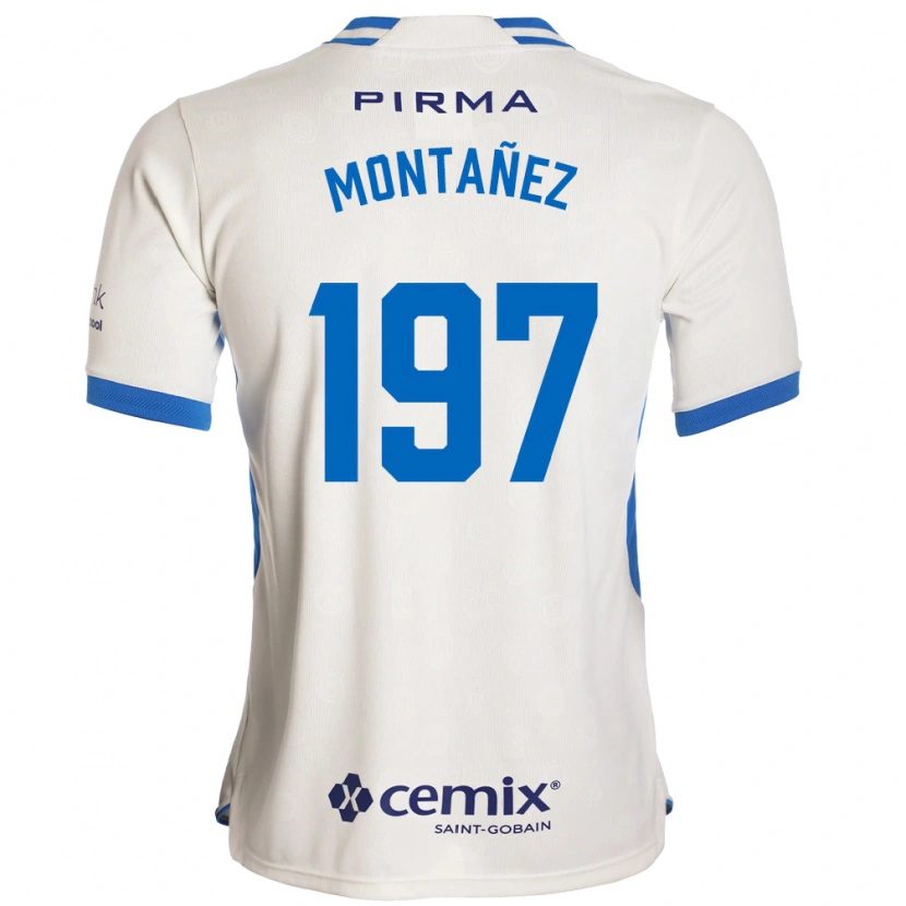 Danxen Femme Maillot Humberto Montañez #197 Blanc Bleu Rouge Tenues Extérieur 2026/27 T-Shirt