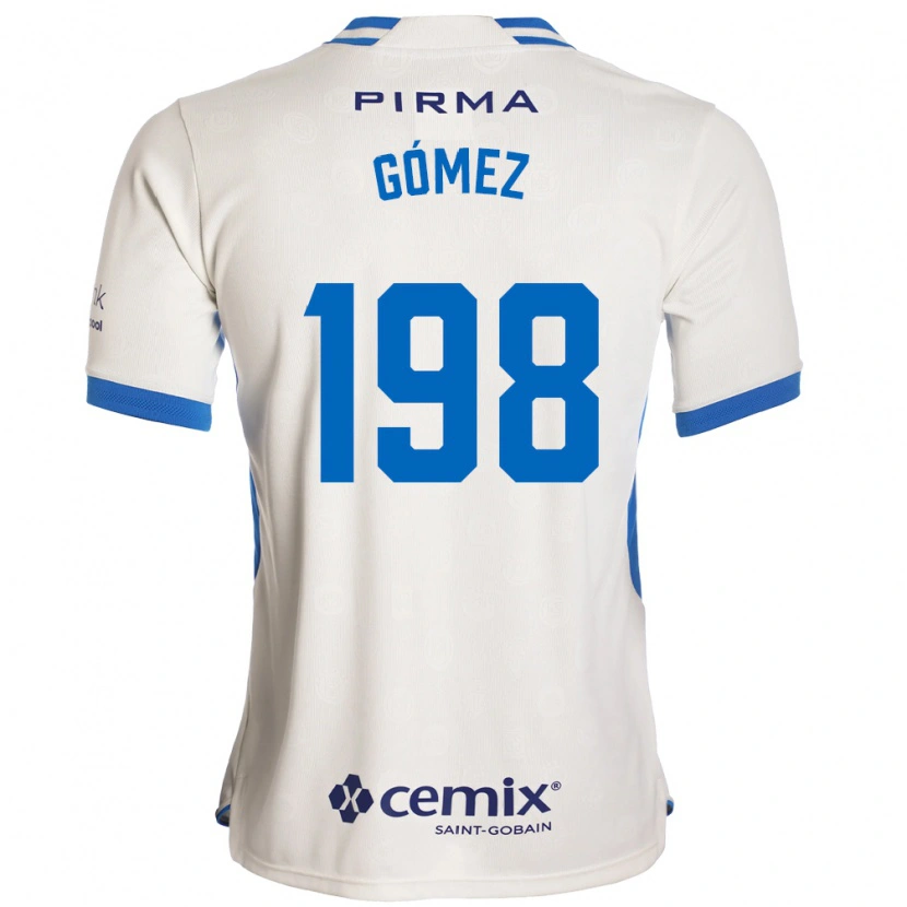 Danxen Femme Maillot Luiszael Gómez #198 Blanc Bleu Rouge Tenues Extérieur 2026/27 T-Shirt