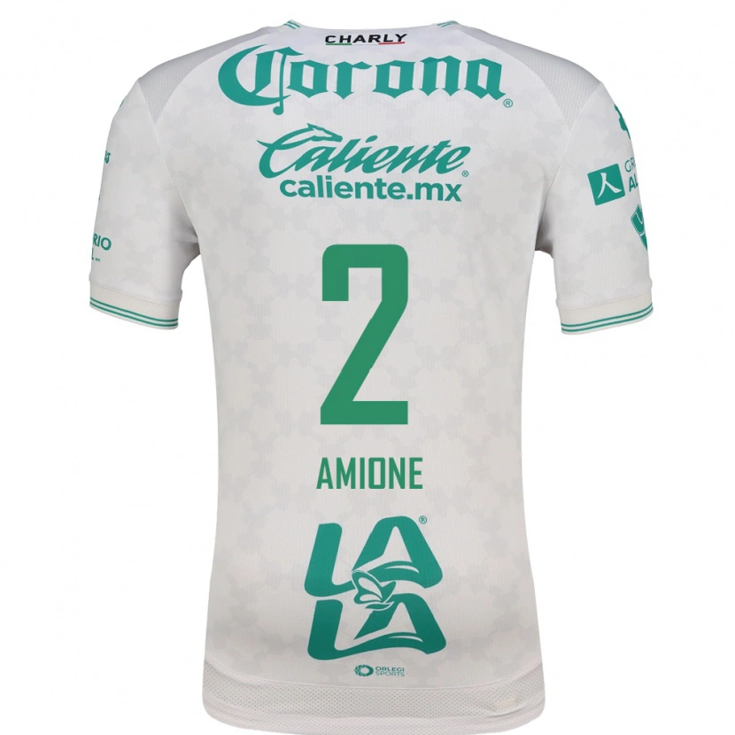 Danxen Femme Maillot Bruno Amione #2 Vert Clair Blanc Tenues Extérieur 2026/27 T-Shirt