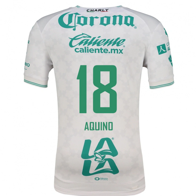 Danxen Femme Maillot Pedro Aquino #18 Vert Clair Blanc Tenues Extérieur 2026/27 T-Shirt