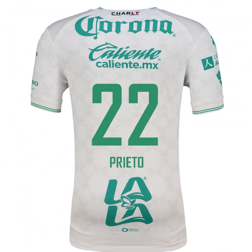 Danxen Femme Maillot Ronaldo Prieto #22 Vert Clair Blanc Tenues Extérieur 2026/27 T-Shirt