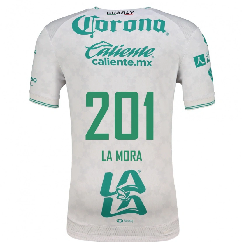 Danxen Femme Maillot Luis De La Mora #201 Vert Clair Blanc Tenues Extérieur 2026/27 T-Shirt
