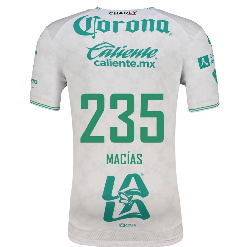 Danxen Femme Maillot Jesús Macías #235 Vert Clair Blanc Tenues Extérieur 2026/27 T-Shirt