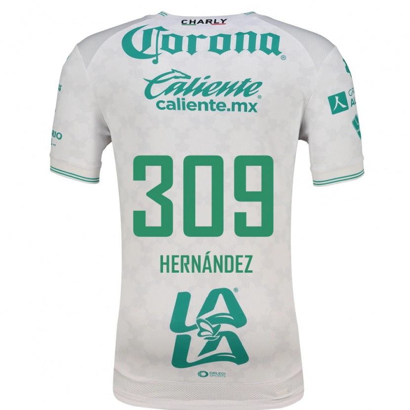 Danxen Femme Maillot Julio Hernández #309 Vert Clair Blanc Tenues Extérieur 2026/27 T-Shirt