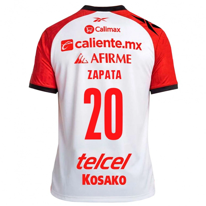 Danxen Femme Maillot Ángel Zapata #20 Rouge Blanc Noir Tenues Extérieur 2026/27 T-Shirt