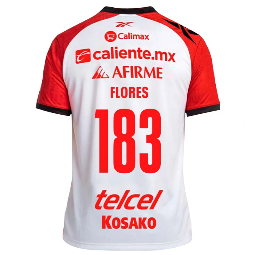 Danxen Femme Maillot Abraham Flores #183 Rouge Blanc Noir Tenues Extérieur 2026/27 T-Shirt