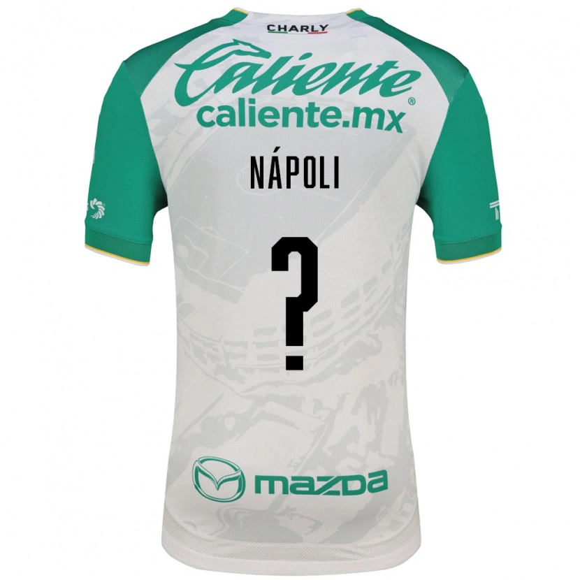 Danxen Femme Maillot Gonzalo Nápoli #0 Vert Clair Blanc Tenues Extérieur 2026/27 T-Shirt
