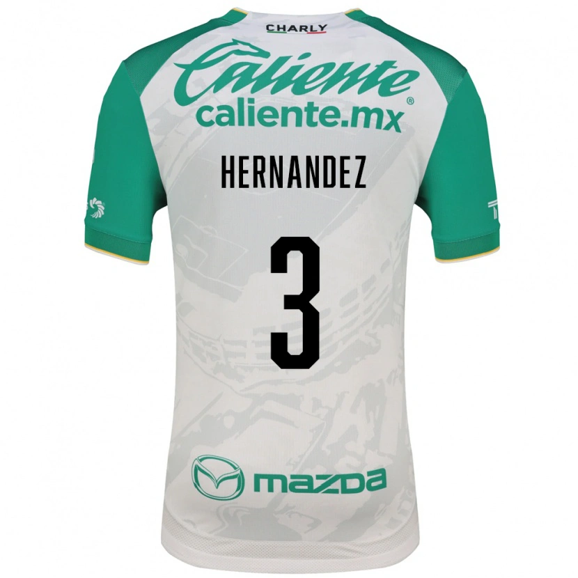 Danxen Femme Maillot Pedro Hernández #3 Vert Clair Blanc Tenues Extérieur 2026/27 T-Shirt