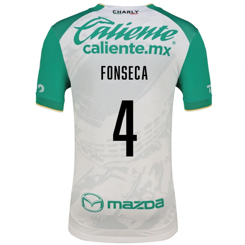Danxen Femme Maillot Nicolás Fonseca #4 Vert Clair Blanc Tenues Extérieur 2026/27 T-Shirt