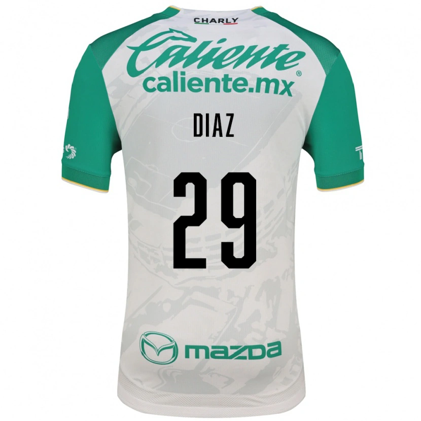 Danxen Femme Maillot Kenia Díaz #29 Vert Clair Blanc Tenues Extérieur 2026/27 T-Shirt