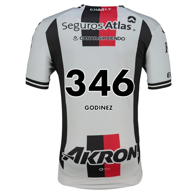 Danxen Femme Maillot Olmo Godínez #346 Blanc Rouge Noir Tenues Extérieur 2026/27 T-Shirt