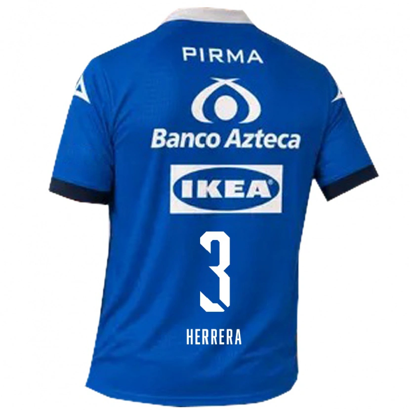 Danxen Femme Maillot Alberto Herrera #3 Bleu Blanc Tenues Extérieur 2026/27 T-Shirt