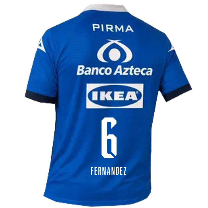 Danxen Femme Maillot Liliana Fernández #6 Bleu Blanc Tenues Extérieur 2026/27 T-Shirt