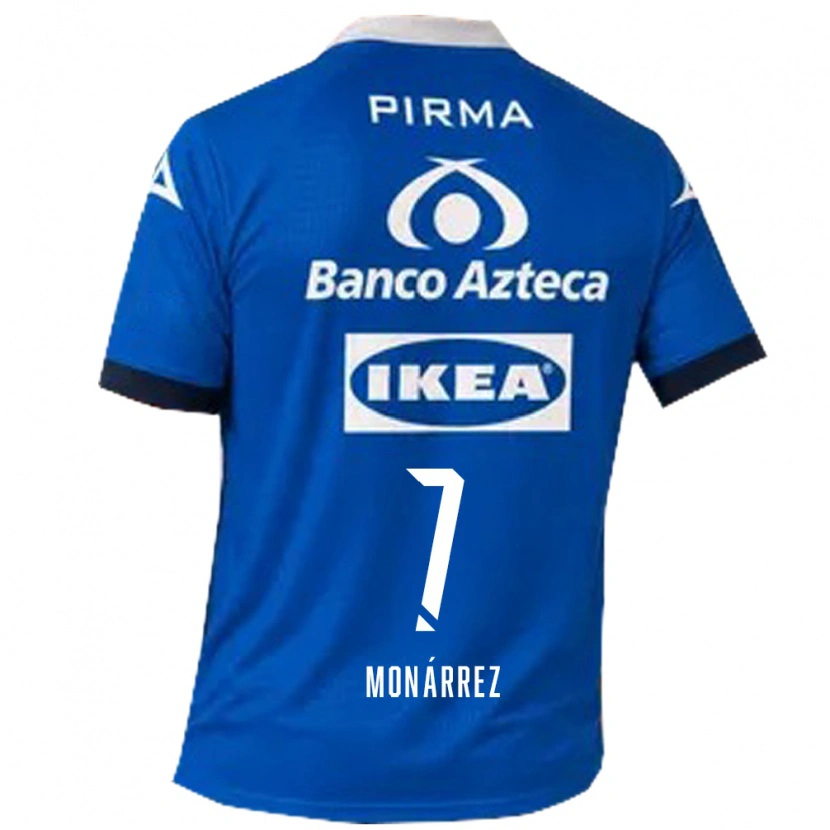 Danxen Femme Maillot Fernando Monárrez #7 Bleu Blanc Tenues Extérieur 2026/27 T-Shirt
