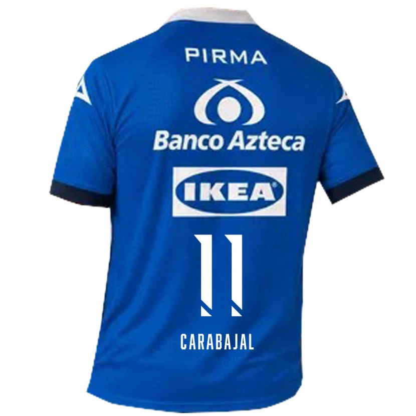 Danxen Femme Maillot Gabriel Carabajal #11 Bleu Blanc Tenues Extérieur 2026/27 T-Shirt