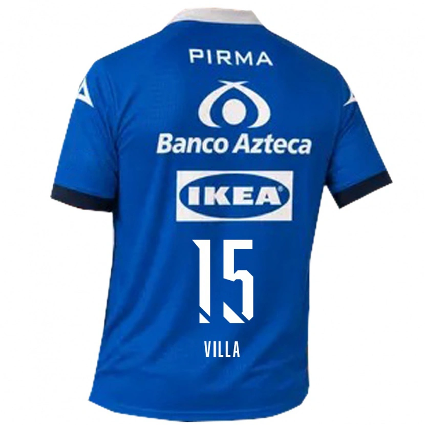 Danxen Femme Maillot Óscar Villa #15 Bleu Blanc Tenues Extérieur 2026/27 T-Shirt