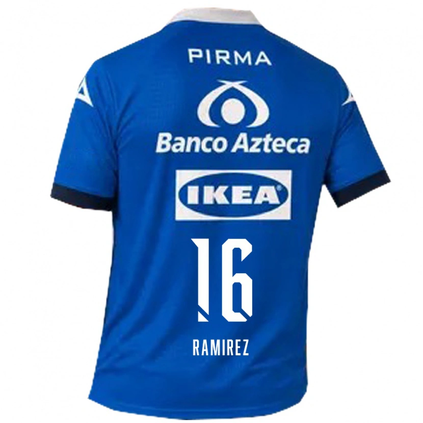 Danxen Femme Maillot Alonso Ramírez #16 Bleu Blanc Tenues Extérieur 2026/27 T-Shirt