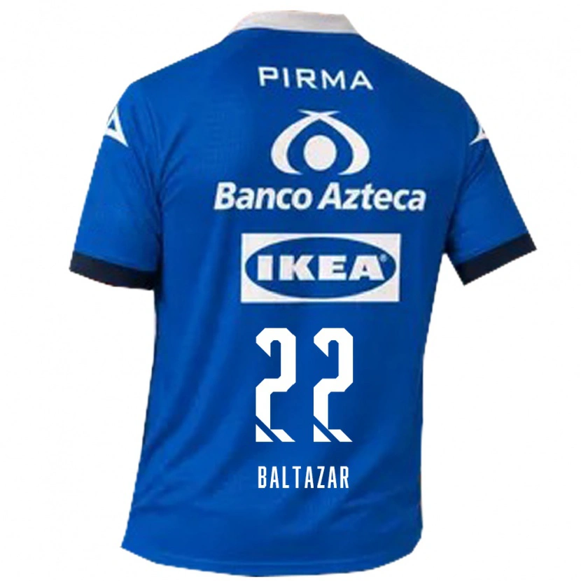 Danxen Femme Maillot Carlos Baltazar #22 Bleu Blanc Tenues Extérieur 2026/27 T-Shirt