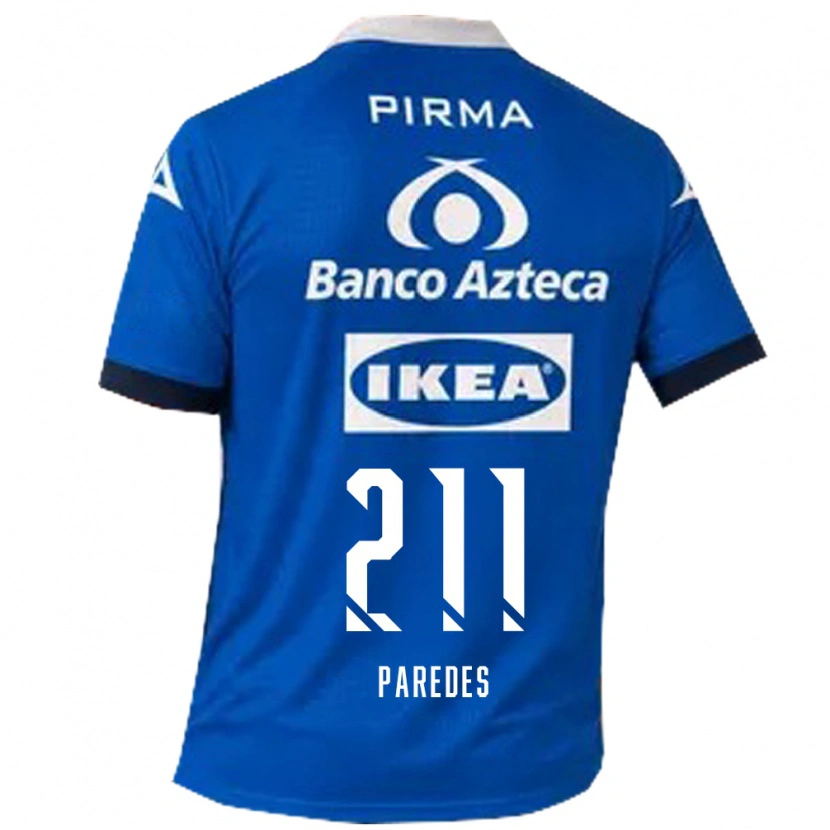 Danxen Femme Maillot Iker Paredes #211 Bleu Blanc Tenues Extérieur 2026/27 T-Shirt