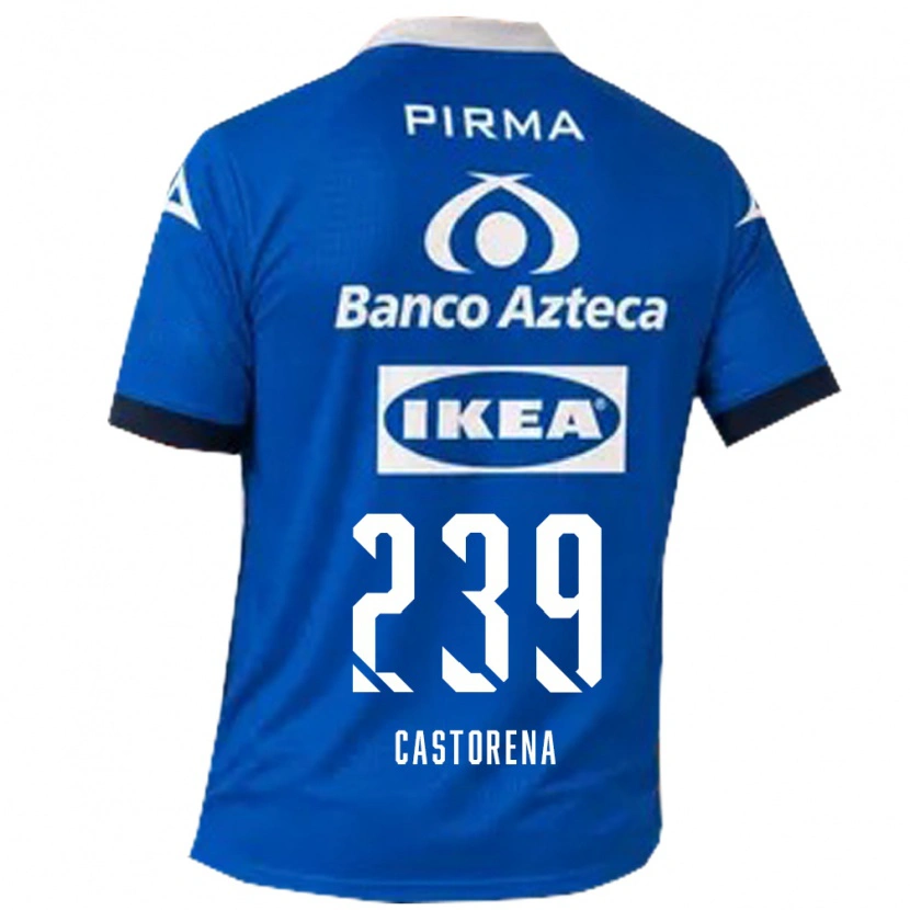 Danxen Femme Maillot Ernesto Castorena #239 Bleu Blanc Tenues Extérieur 2026/27 T-Shirt