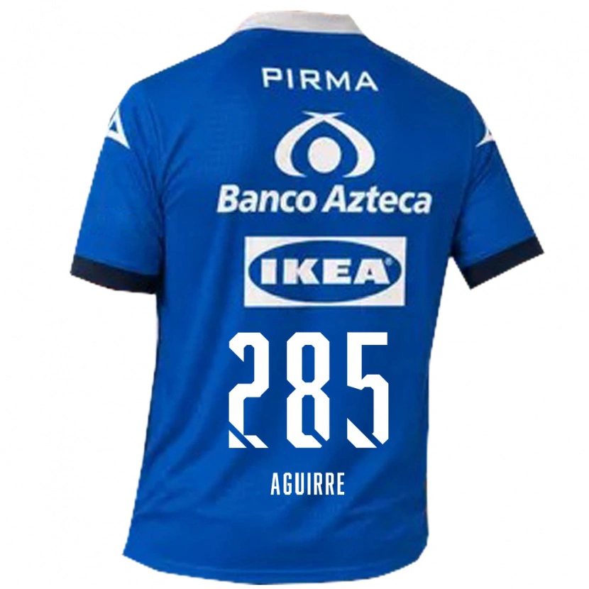 Danxen Femme Maillot Juan Aguirre #285 Bleu Blanc Tenues Extérieur 2026/27 T-Shirt