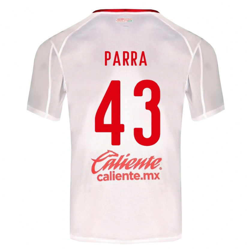 Danxen Femme Maillot Rodrigo Parra #43 Blanc Vert Rouge Tenues Extérieur 2026/27 T-Shirt