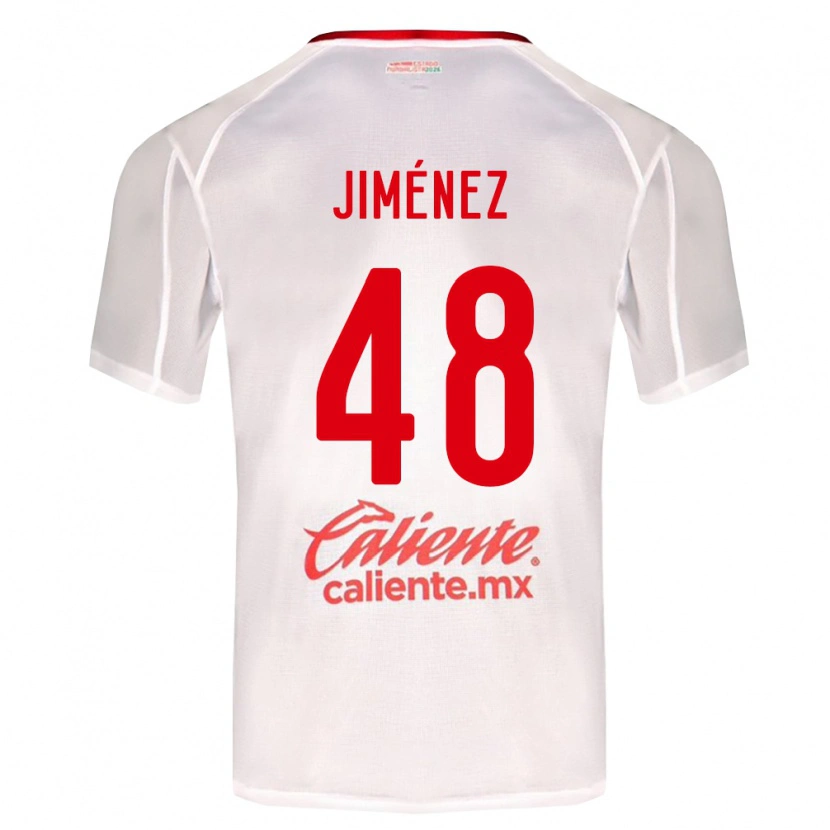 Danxen Femme Maillot Leonardo Jiménez #48 Blanc Vert Rouge Tenues Extérieur 2026/27 T-Shirt